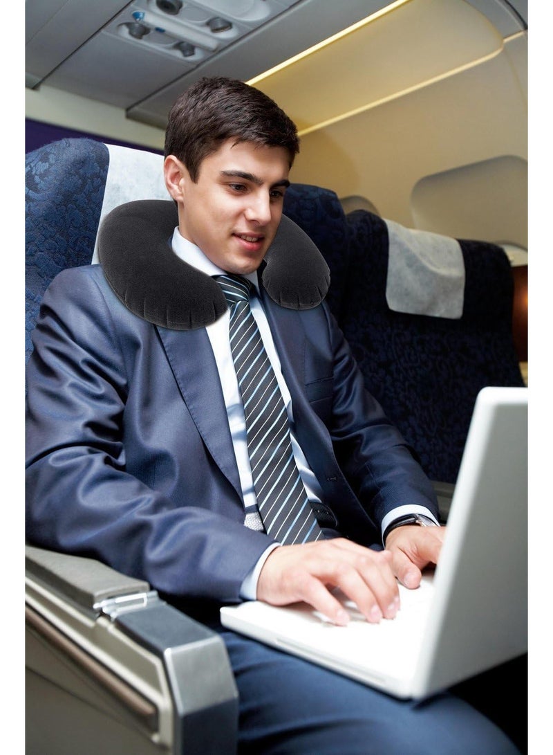 انتكس وسادة سفر قابلة للنفخ ومسند رأس - Image 3