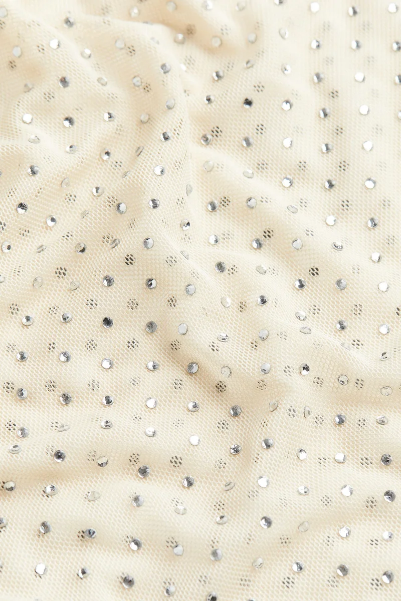 اتش اند ام فستان مزخرف بأحجار الرايون