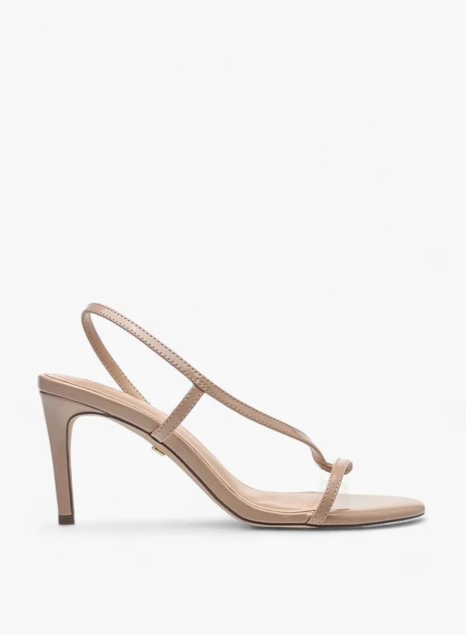 Celeste Womens Solid Slingback Sandals With Stiletto Heels