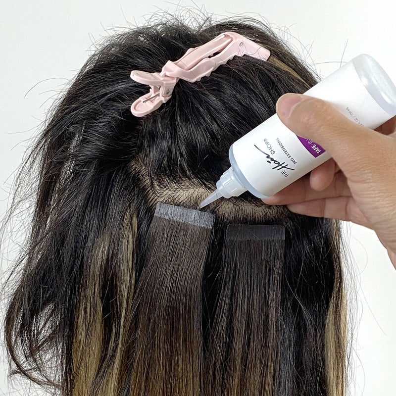 The Hair Shop X10 Pro-Tools Tape-in Remover by The Hair Shop, Professional Salon Quality Tape-in Skinweft Smart Tabs Formula, Precision Bottle, Safe & Alcohol-Based - Image 4