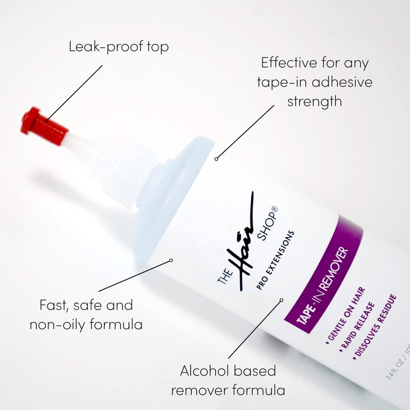 The Hair Shop X10 Pro-Tools Tape-in Remover by The Hair Shop, Professional Salon Quality Tape-in Skinweft Smart Tabs Formula, Precision Bottle, Safe & Alcohol-Based - Image 3