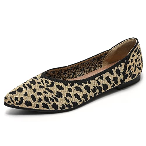 Semwiss Women's Ballet Flats Comfortable Casual Dressy Shoes,Work Flats Office Shoes Pointed Toe Leopard-2 Flats Leopard-2 Size 8 - Image 3