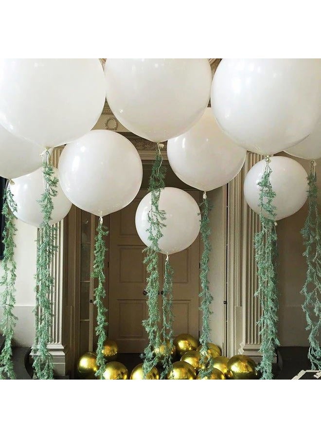 kockuu 15pcs Latex Big Balloons 24 Inch White Large Balloons Giant Heavy Duty Balloons for Wedding Baby Shower Mother's Day Birthday Party Decorations - Image 1