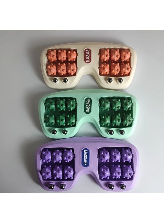 أجهزة تدليك القدمين متعددة الألوان (3 قطع) للتمارين المنزلية مع باطن مقاوم للانزلاق ومتين وتدليك لنقاط الوخز بالإبر - Image 1
