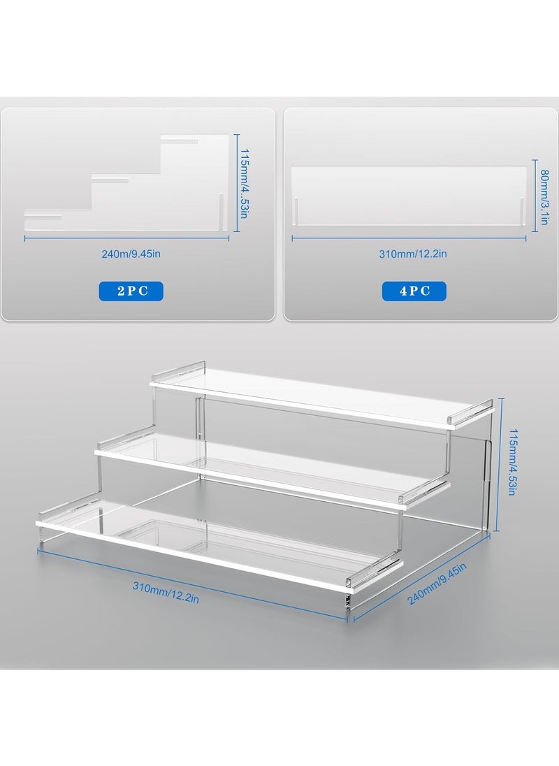 Clear Acrylic Display Stand, 3 Tiered Display Riser Stand Perfume Stand Organiser for Pop Figures, Perfume, Cupcake, Dessert, Nail Polish, Transparent - pzsku/ZA692978CF10291F20D78Z/45/_/1726735330/e77cf595-ce97-4c2b-a413-268542b2bc0f