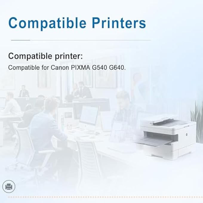 GI-43 INK SET 4-COLOR MULTIPACK FOR CANON GI-43 GI 43 COMPATIBLE FOR CANON PIXMA G540 G640 PRINTER PRINTS UP TO 8,000 PAGES (PIGMENTBLACK CYAN MAGENTA YELLOW) - Image 3