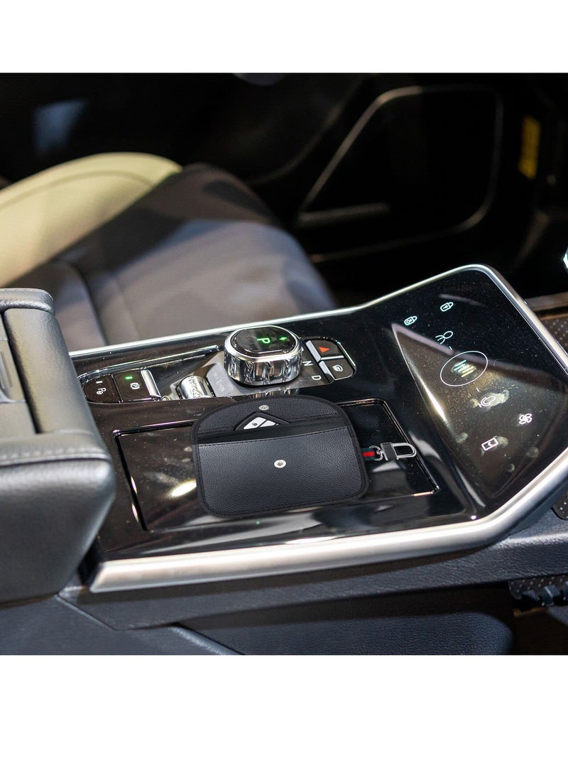 Excefore Faraday Pouch for Car Keys, 2 Pack Car Key Signal Blocking Pouch, Keyless Signal Blocking Key Case,RFID Anti-Theft Faraday Bag for Car Security, Anti-theft Signal Blocking Pouch car gift set - Image 4