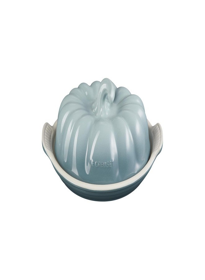 Le Creuset Stoneware Pumpkin Butter Dish, Sea Salt - Image 1