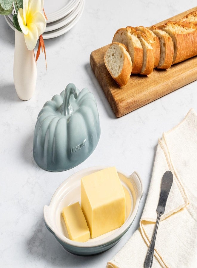 Le Creuset Stoneware Pumpkin Butter Dish, Sea Salt - Image 2