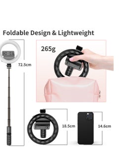 KASTWAVE Video Light, LED Camera Light Computer Video Conference Light, Portable Selfie Light High Power 3000mAh Rechargeable/CRI 95+/3 Lights Modes/3 Bases for Phone, iPhone, Zoom, Picture, Makeup (with Clip)  - Image 5