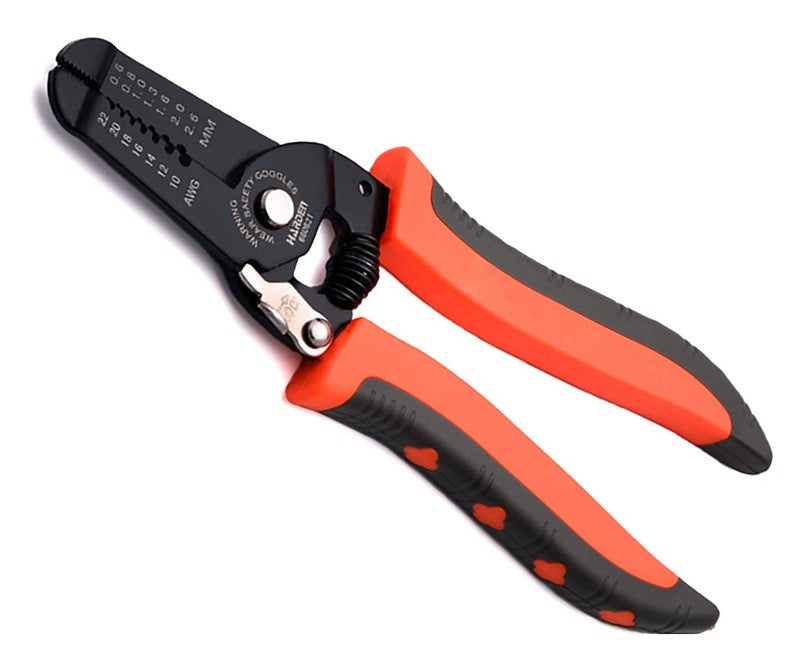 Harden 7" Professional Electric Wire Cutter Stripper - with Wire Stripping Force Adjustable Knob & Save Labour Force Spring Design - 660621 - Image 1