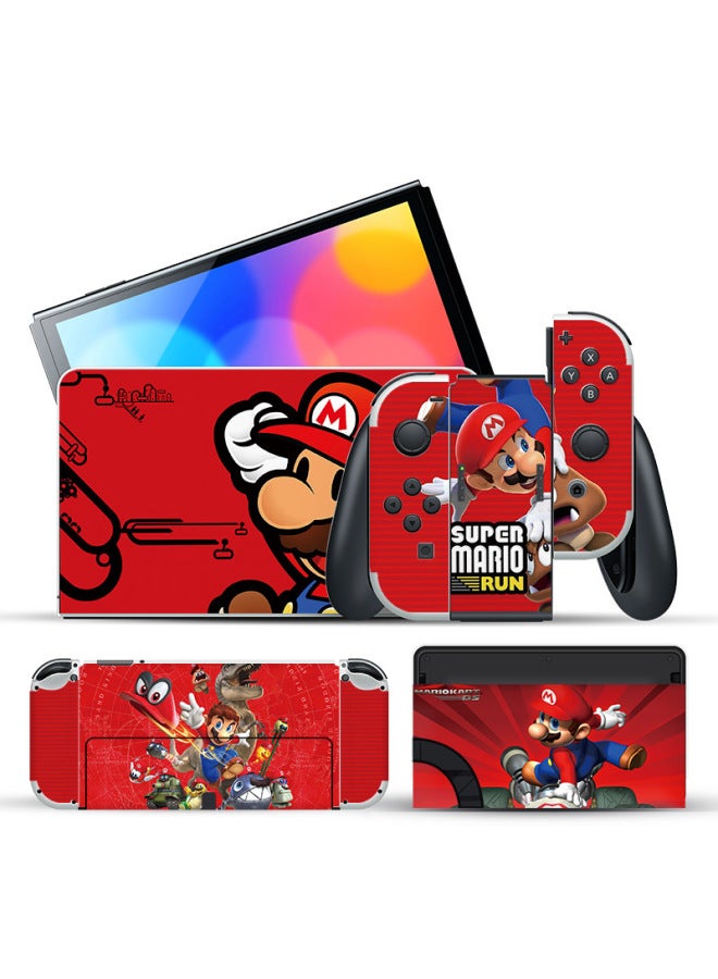 Nintendo Switch OLED Stickers NS Stickers Switch Pain Stickers Anti-scratch Good-looking Switch Oled Color Stickers-Color:AL-SO-004-CX - Image 5