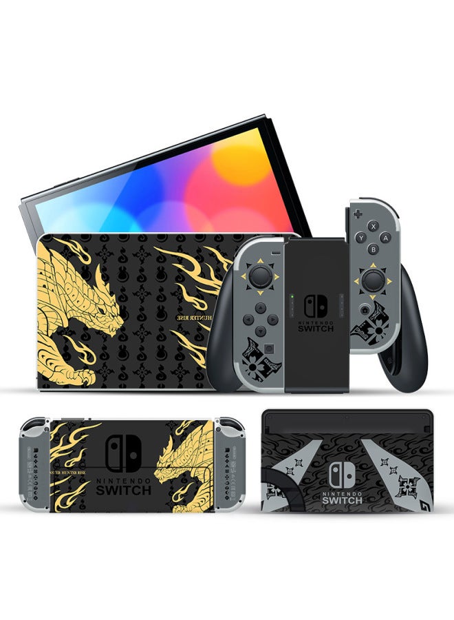 Nintendo Switch OLED Stickers NS Stickers Switch Pain Stickers Anti-scratch Good-looking Switch Oled Color Stickers-Color:AL-SO-004-CX - Image 1