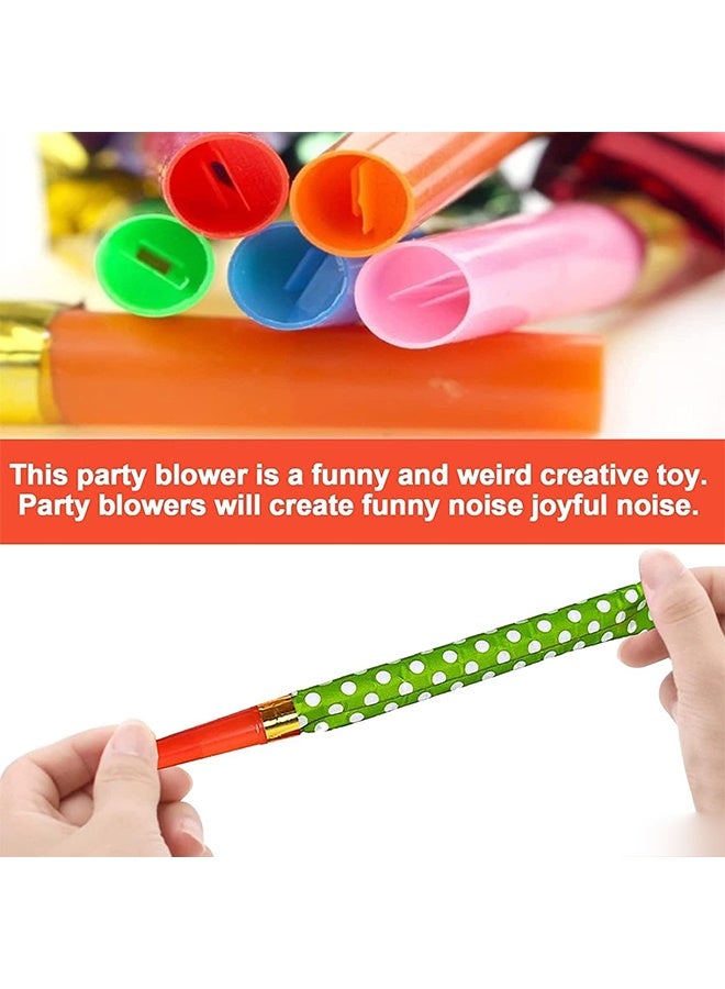 30pcs Party Blowers,Colourful Noisemakers Party Blowouts Squawkers Fringed Noise Maker,Birthday Noisemakers Birthday Blow Horns Party Whistles - Image 4