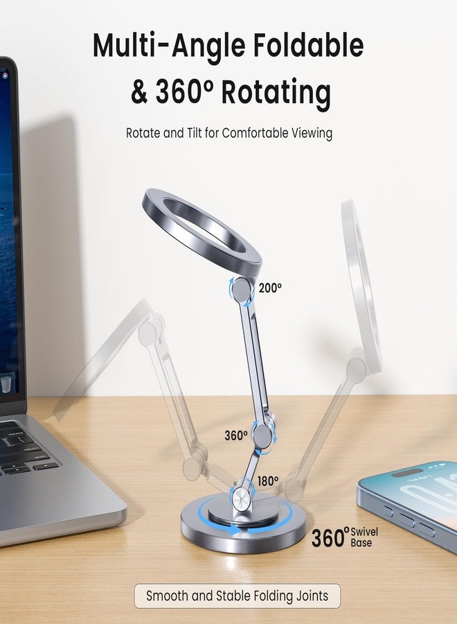 Itramax Dual Magnetic Ring Phone Holder,360° Rotating Adjustable Mag/Safe iPhone Stand,Double Magnet Zinc Alloy Car Phone Mount for iPhone 17 Air 16 15 14 13 Pro Max,Galaxy S25 S24 S23,Gym,Golf Cart - Image 2