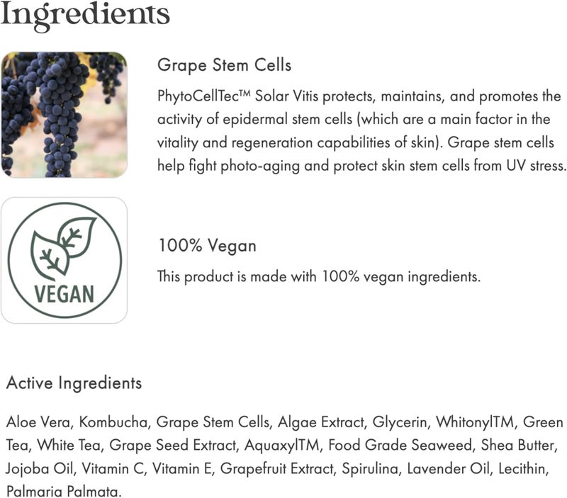 emerginC Scientific Organics Phytocell Anti Aging Cream with Plant Stem Cells - 1.7oz (50ml) - Image 4