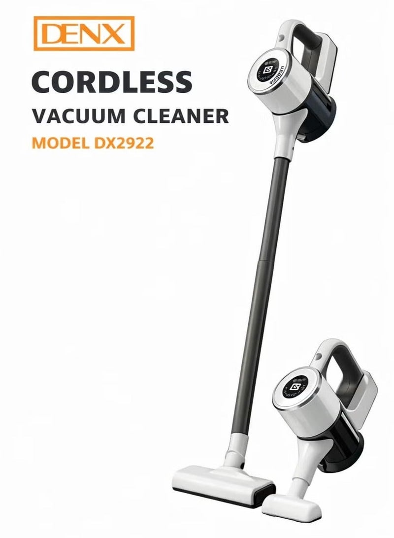 DENX DX2922 Cordless Vacuum Cleaner – Powerful Cleaning, Long Performance, Easy Handling - Image 3