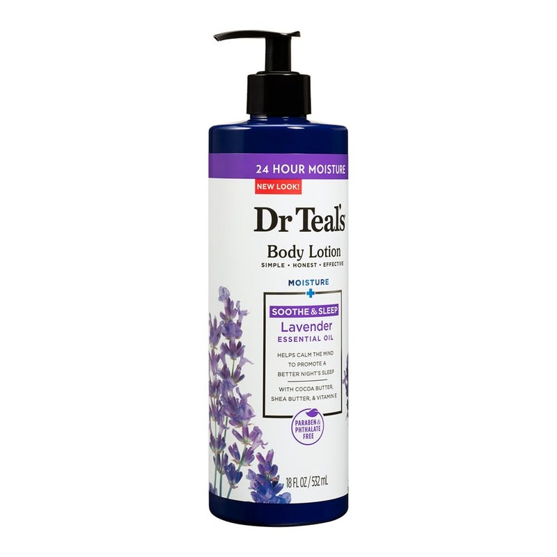 Dr Teal's Dr Teals Body Lotion Moisture Smoothing Lavender Essential Oil Paraben Phthalate Free 532ml 2 - Image 2