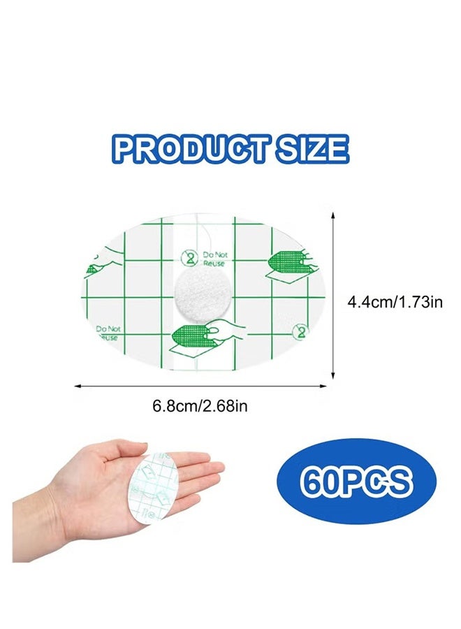 واي جيه لصقة حماية الأذن المقاومة للماء للأطفال والبالب للسباحة غطاء أذن للسباحة للبالغين والأطفال شريط أذن ناعم فيلم حماية 60 قطعة - Image 2