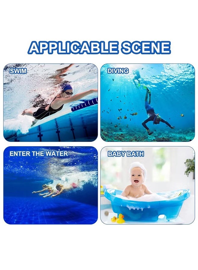 واي جيه لصقة حماية الأذن المقاومة للماء للأطفال والبالب للسباحة غطاء أذن للسباحة للبالغين والأطفال شريط أذن ناعم فيلم حماية 60 قطعة - Image 4