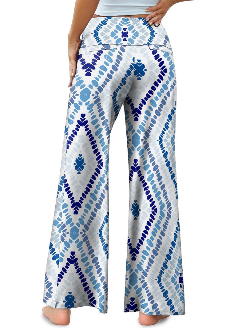 Arolina Women's Stretchy Wide Leg Palazzo Lounge Pants Casual Comfy High Waist Palazzo Pants - Image 3
