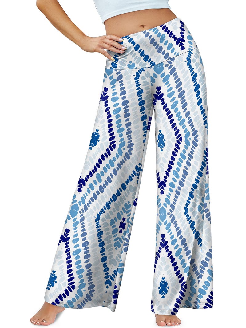 Arolina Women's Stretchy Wide Leg Palazzo Lounge Pants Casual Comfy High Waist Palazzo Pants - Image 5