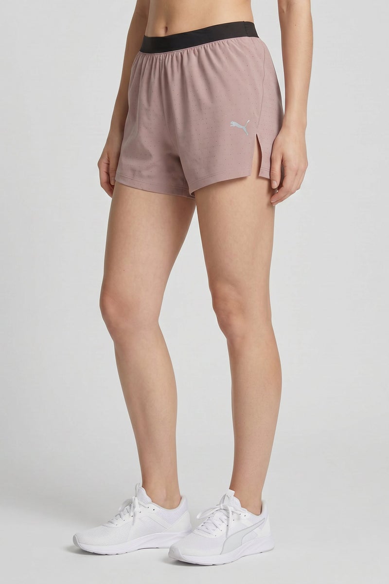 PUMA Women Sportswear Fit 5 Inseam Running Shorts, Dark Beige - Image 3