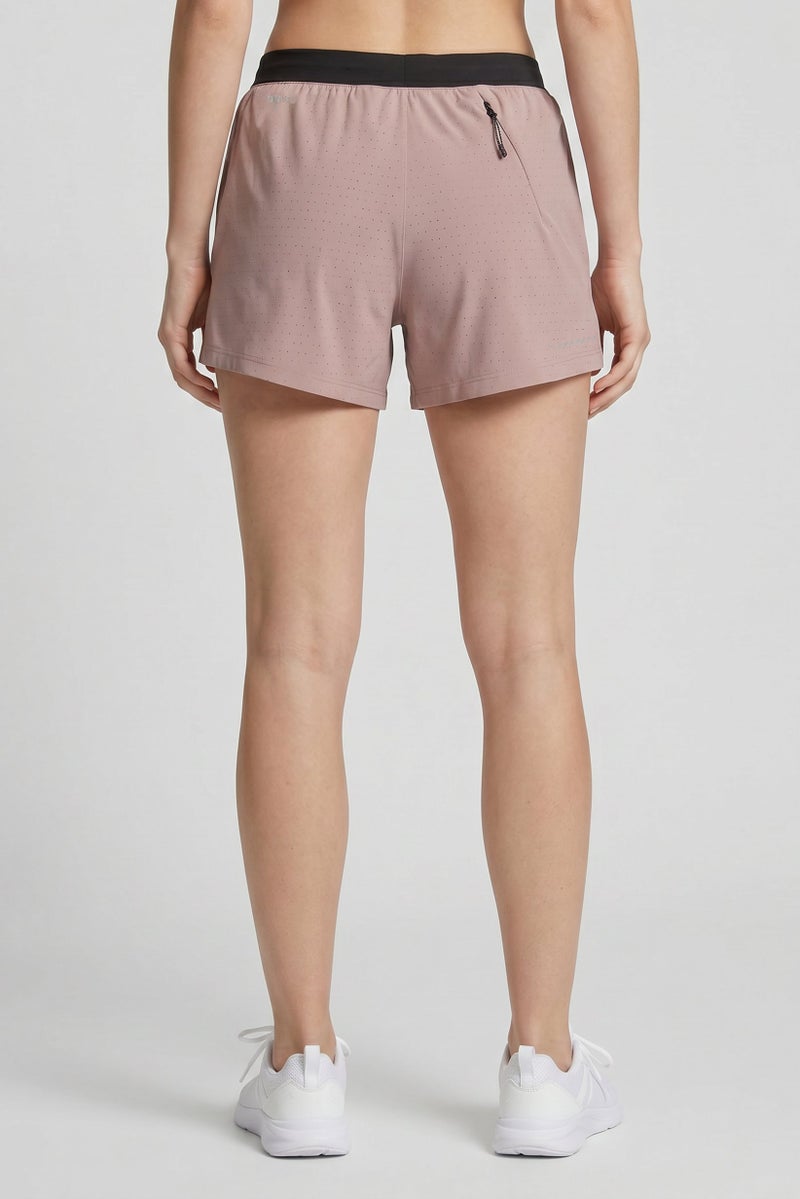 PUMA Women Sportswear Fit 5 Inseam Running Shorts, Dark Beige - Image 4