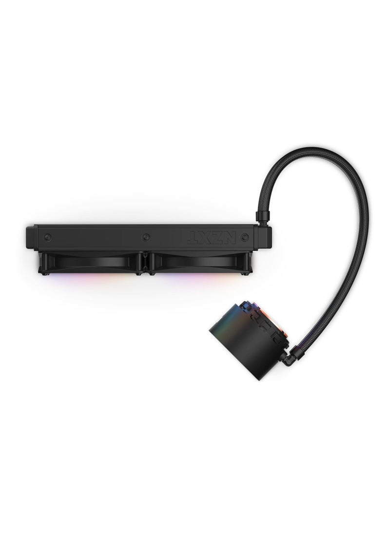 NZXT - NZXT Kraken Elite 240 RGB 240mm AIO Liquid Cooler with LCD Display and RGB Fans Black - RL-KR24E-B1 - Image 1