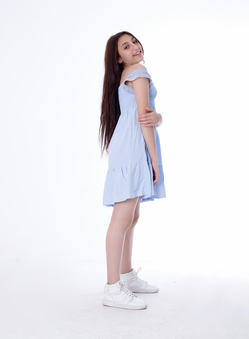 BEBO Girls Dress Blue  - Image 2
