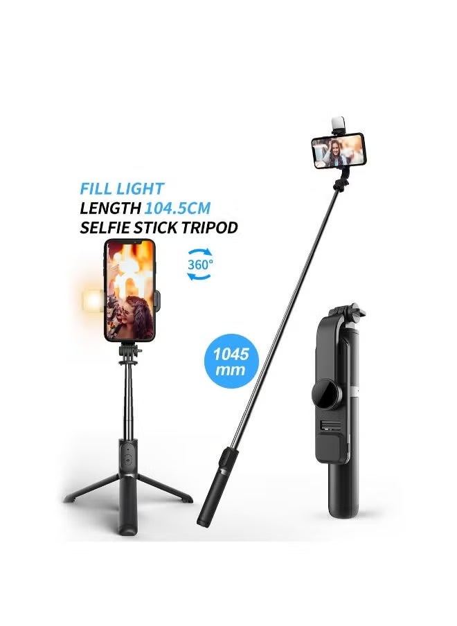 شوبي - Q02S Selfie Stick and Shaft Tripod With Detachable Wireless Remote Control, Scalable Since Shaft Tripod With LED - Image 1