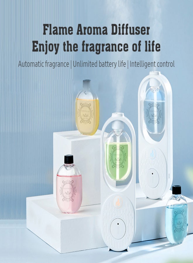 Flame Fragrance Dispenser Automatic Fragrance Machine Essential Oil Diffuser High-value Indoor Smart Aroma Diffuser|Automatic Fragrance|Unlimited Battery Life|Intelligent Control|A Variety Of - Image 2