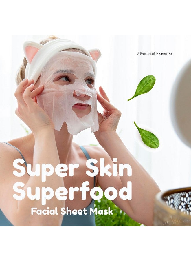 ماسكنغ قناع ورقي من سوبر فود، قناع ورقي طبيعي للوجه، قناع مصل للوجه للنساء، كومبو 12 (كل عبوة 20 جم) - Image 2