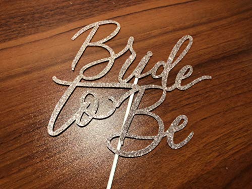 LeeSky Rose Gold Bride To Be Cake Topper Bridal Wedding Shower Cake Topper for Wedding Shower Bachelorette Party Cake Decorations (Double-sided Glitter) - Image 3