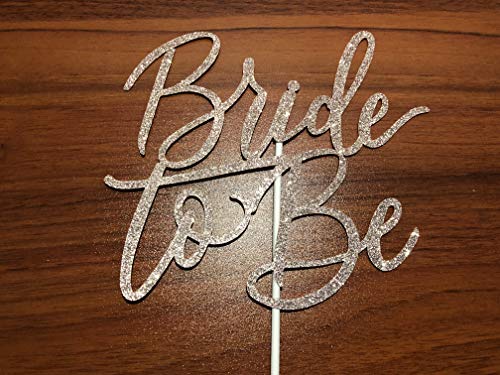LeeSky Rose Gold Bride To Be Cake Topper Bridal Wedding Shower Cake Topper for Wedding Shower Bachelorette Party Cake Decorations (Double-sided Glitter) - Image 5