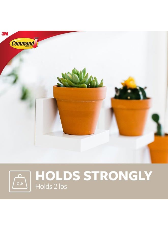 Command Display Ledges, Holds up to 2 lb, Quartz, 2 Ledges with 8 Medium Command Strips, Damage Free Hanging Floating Shelf with Adhesive Strips, Personalize Living Room, Bedroom, Kids Room or Office - Image 4