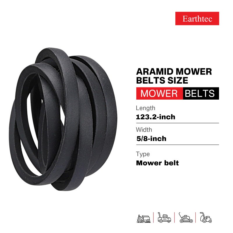 Lawn Mower Parts 539117245 Deck Belt Replacement for Dixon Husqvarna 46" Deck Z246 RZ46 RZ4623 RZ46i RZ4619 RZ4621 LSZ4622 LSZ5422 LSZ5424 RZ4620 RZ5422 RZ5424 Fits for John Deere M118756
