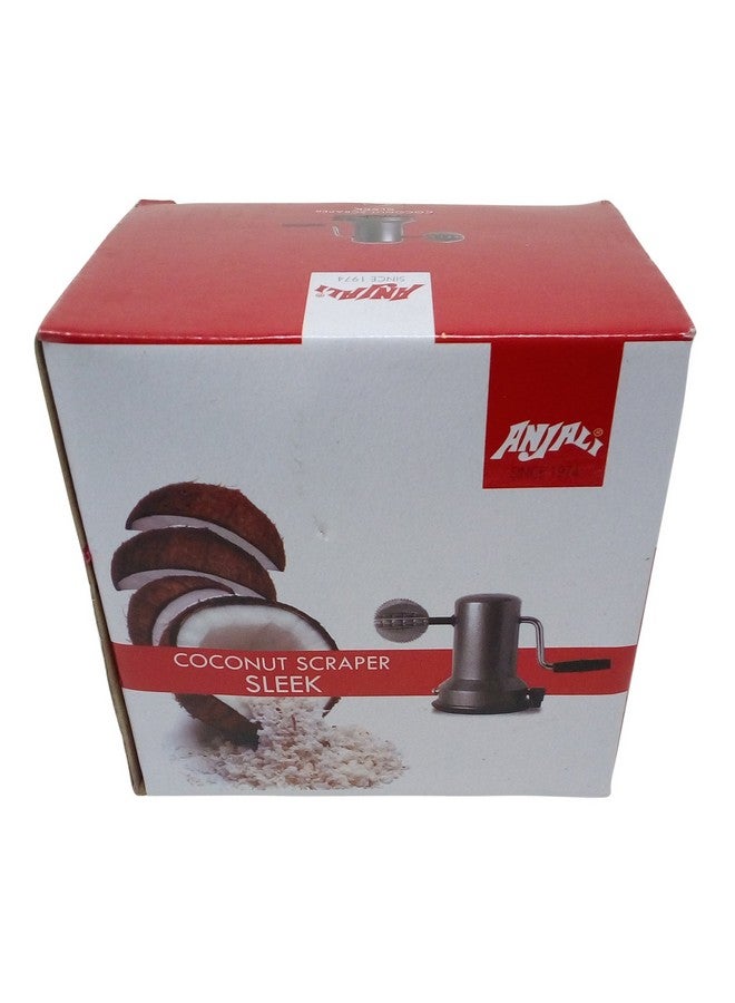Anjali CO.03 S.S. Vacuum Base Coconut Scraper Sleek (Black)