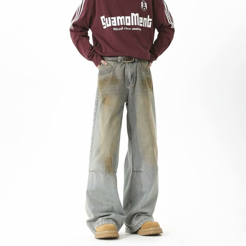 Unisex Classic Denim Jeans Loose Fit Daily Outdoor Wear - Image 5