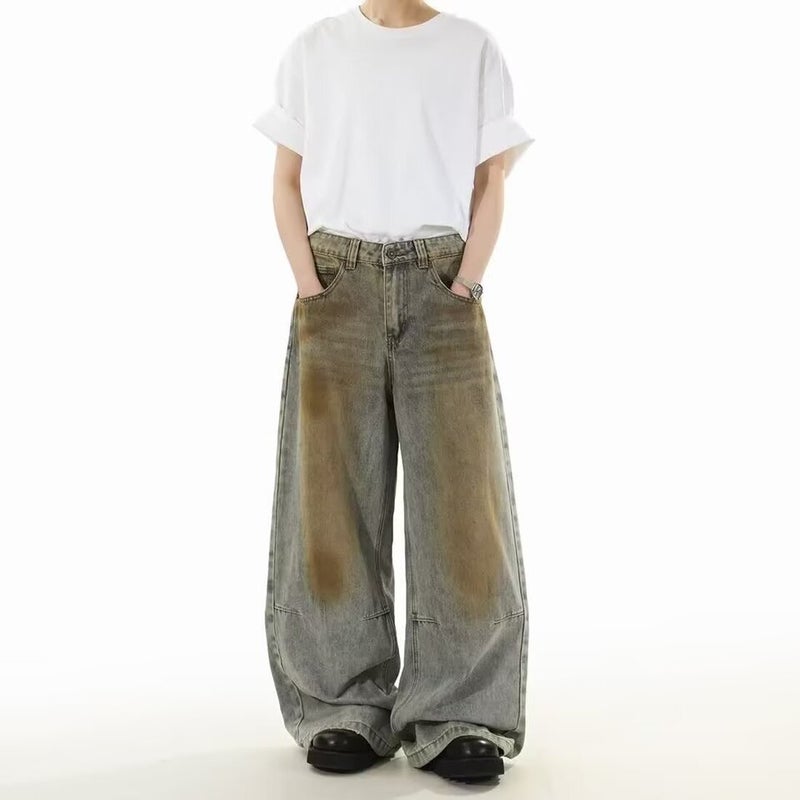 Unisex Classic Denim Jeans Loose Fit Daily Outdoor Wear - Image 4