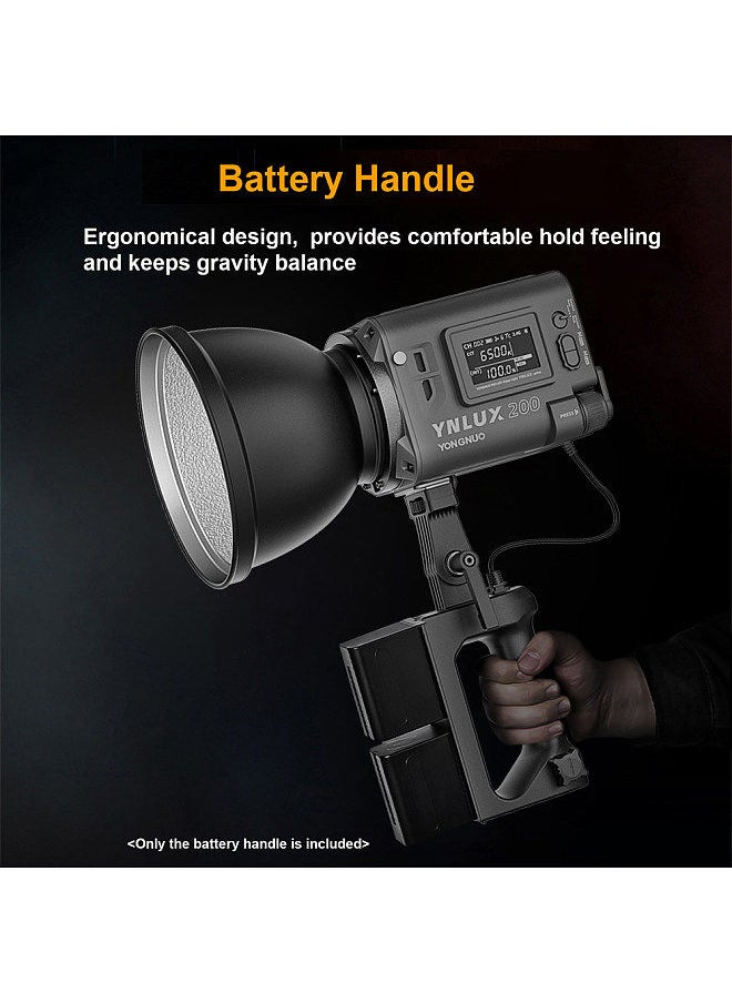 YONGNUO YONGNUO NP-F Battery Handle Power Supply Base Compatible with YONGNUO YNLUX200 LED Video Light  - Image 3
