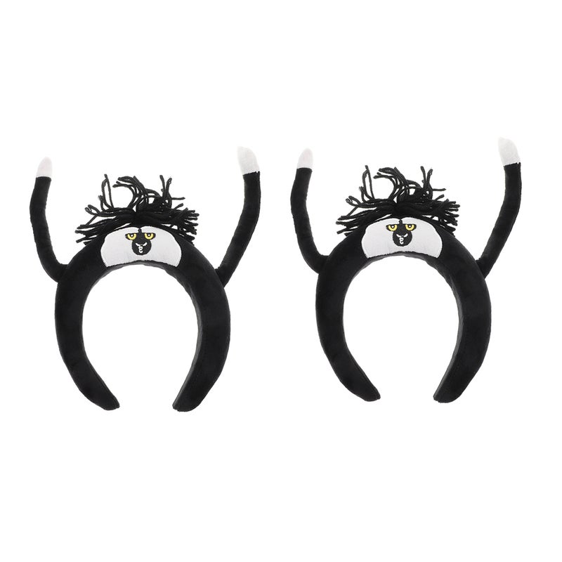 2pcs Plush Ear Headband Cute Ears Hair Band Decorative Ear Headband Ears Modeling Headband - Image 1
