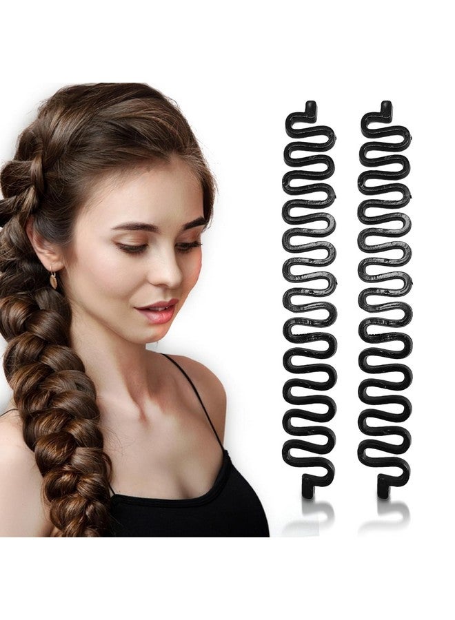 Glamyou Hair Tools For Hairstyle Braid Hair Accessories Hairstyle Tools For Women Braiding Tool French Braid Tool Fishtail Braid Tool Hair Styling Clips Sagar Choti Maker - Black (1) - Image 1