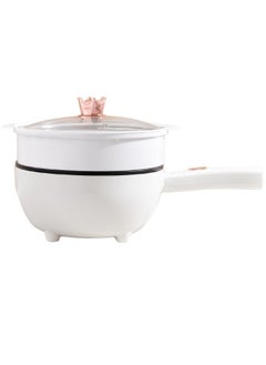 TOMSHOO 3L Electric Hot Pot with Steamer & Temperature Control - Non-Stick Electric Cooker Shabu Shabu, Electric Skillet,Frying Pan,Electric Saucepan,for Noodles, Egg, Steak, Steam and Soup (3L)  - Image 1