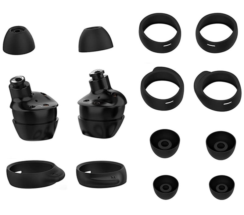 ALXCD Replacement Eartips Earhooks Kit for Galaxy Buds Headphone, S/M/L 3 Pairs Silicone Earbud Tips, S M L 3 Pairs Earhooks, Fit for Galaxy Buds SM-R170 Headphone, S M L - Image 1