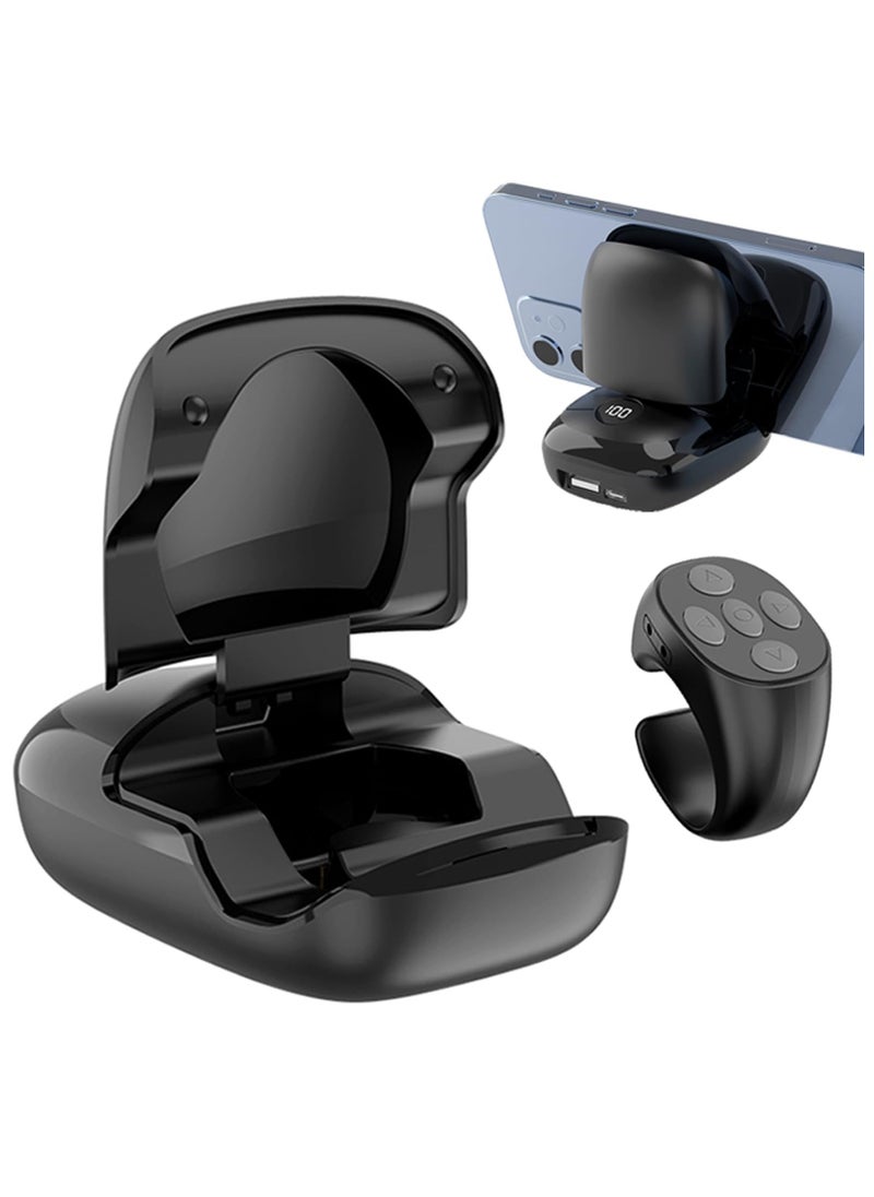 TIK TOK Bluetooth Remote Control Page Turner for iPhone iPad Android, Mini TIK TOK Wireless Scrolling Ring