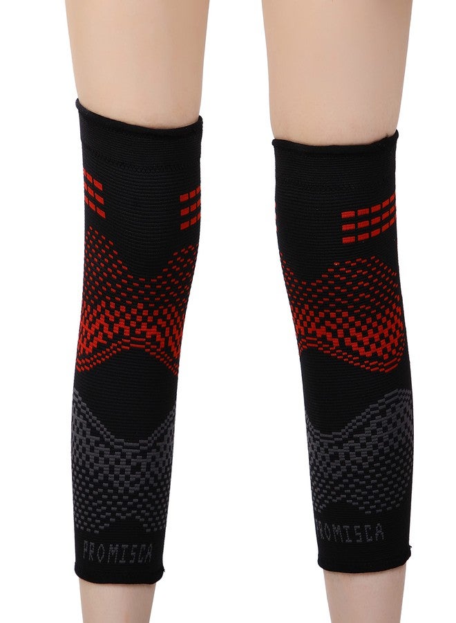Promisca Knee Compression Sleeve for Sports, Gym, Pain Relief, Knee Support, Exercise, Running, Cycling, Knee Guard for Women (Pack of 1) (Medium, Red) - Image 5