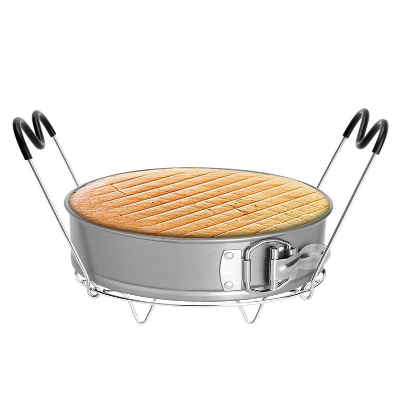 Createy Steamer Rack Trivet with Handles Compatible with Instant Pot Accessories 6 Qt 8 Quart, Pressure Cooker Trivet Wire Steam Rack, Great for Lifting out Whatever Delicious Meats & Veggies You Cook - Image 3