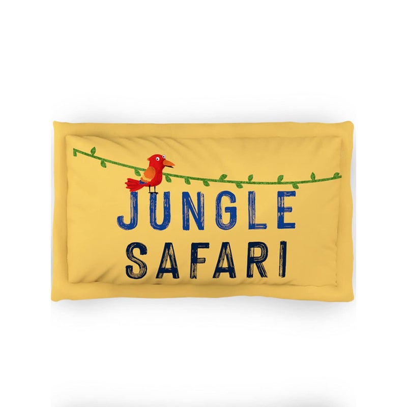 DDECOR Live beautiful DDECOR - Pack of 1 Kids Jungle Safari Cotton Single Bedsheet with 1 Pillow Cover - Green - Image 4