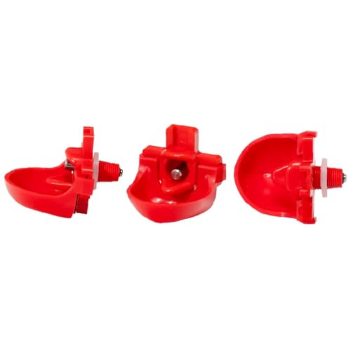 RentACoop DIY Waterer Kit - Horizontal Nipples with Dribble Dish and Installation Tool - Great for Chickens, Turkeys, Peafowl, and Other Poultry - 12 Pack - Image 1